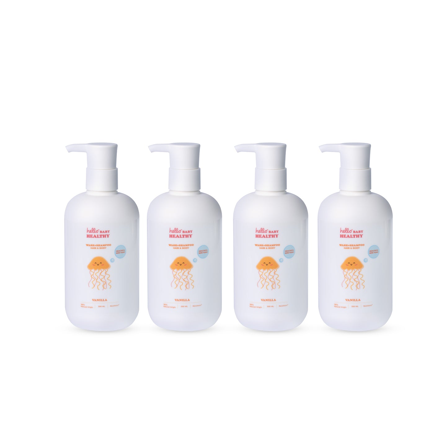 The Fantastic Four - 4 bottles of Shampoo & Wash