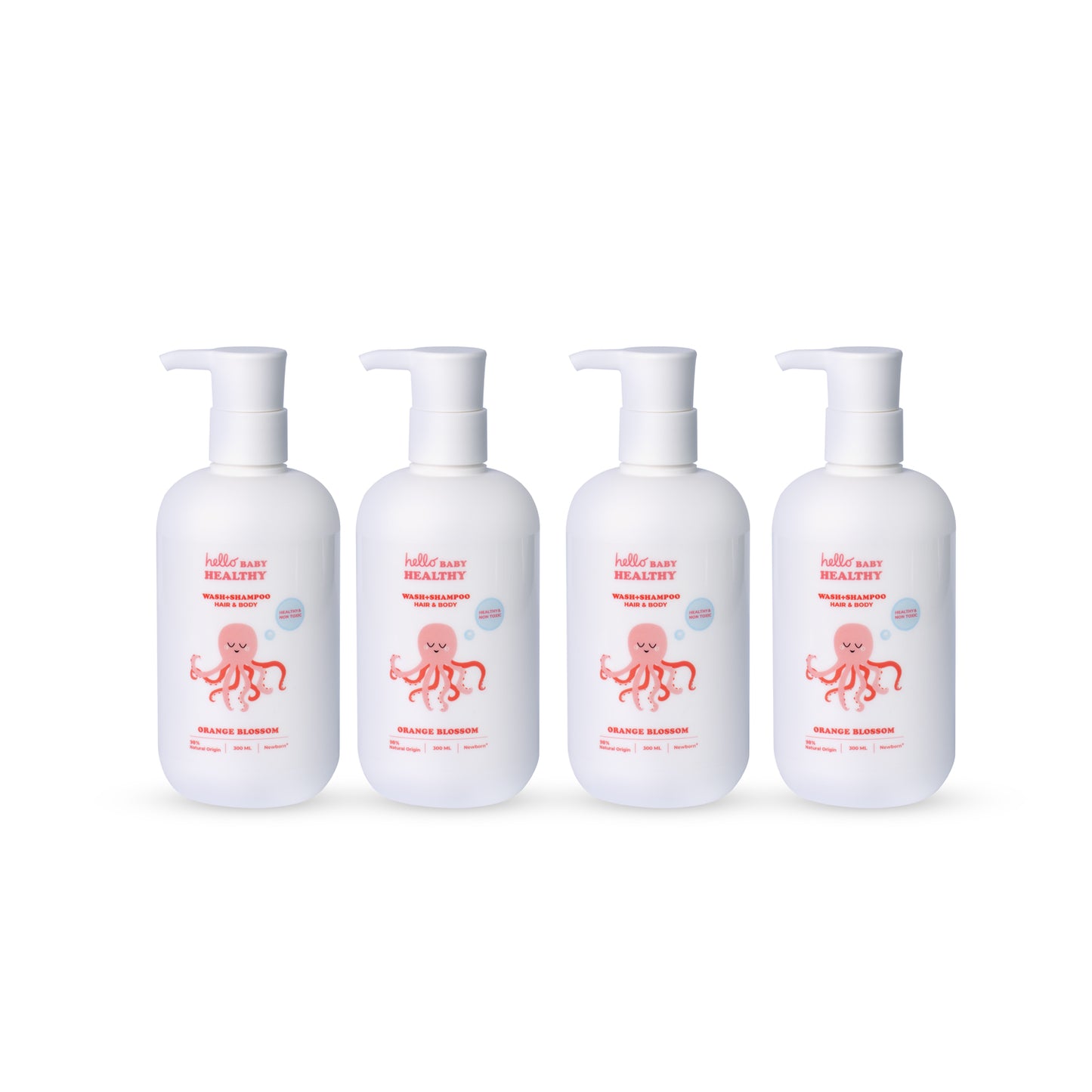 The Fantastic Four - 4 bottles of Shampoo & Wash